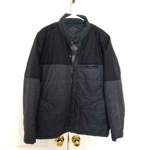 CODY JAMES Down Insulated Black Quilted Puffer Coat Jacket Size Large L